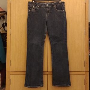 +SZ Kut From The Kloth SZ 14 Boot Cut Blue Jeans.